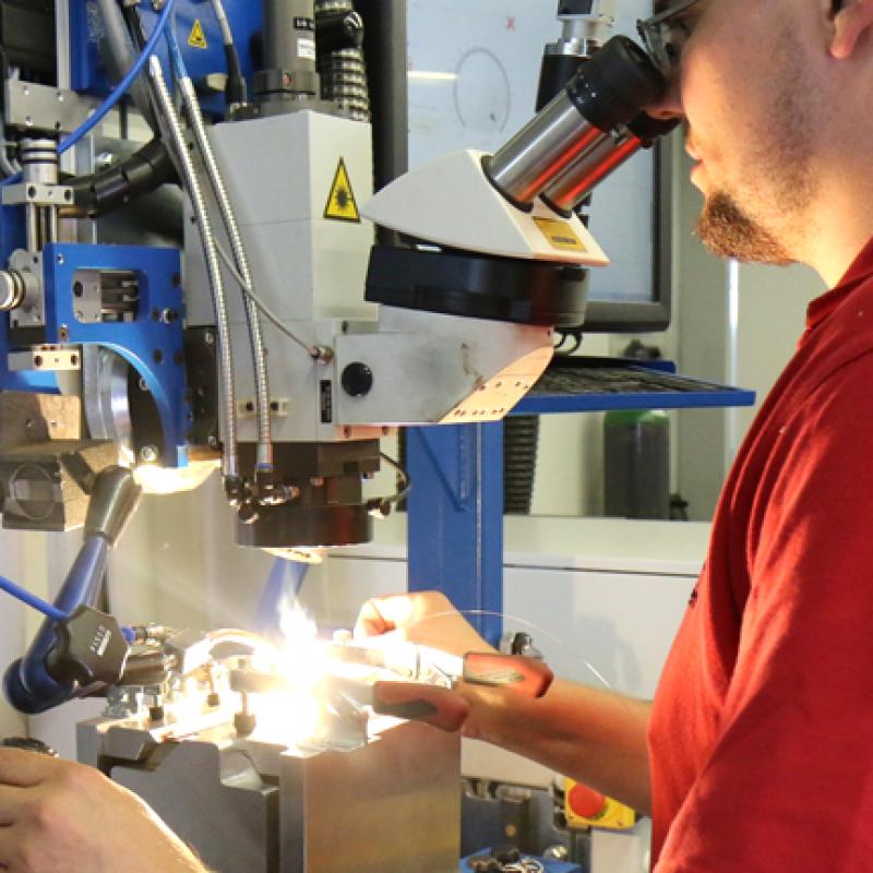 Laserfeingeschweißte Baugruppe