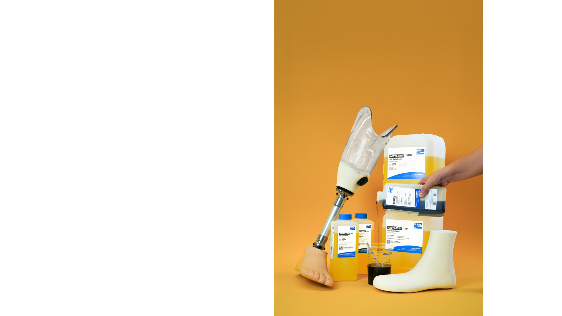 Material-Portfolio für Orthopädietechnik und Orthopädieschuhtechnik
