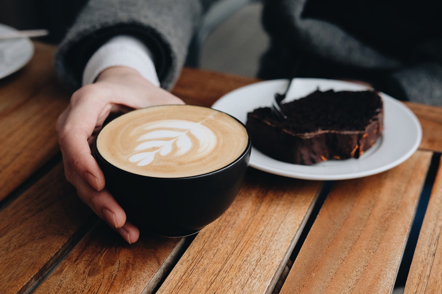 Espresso und Kuchen