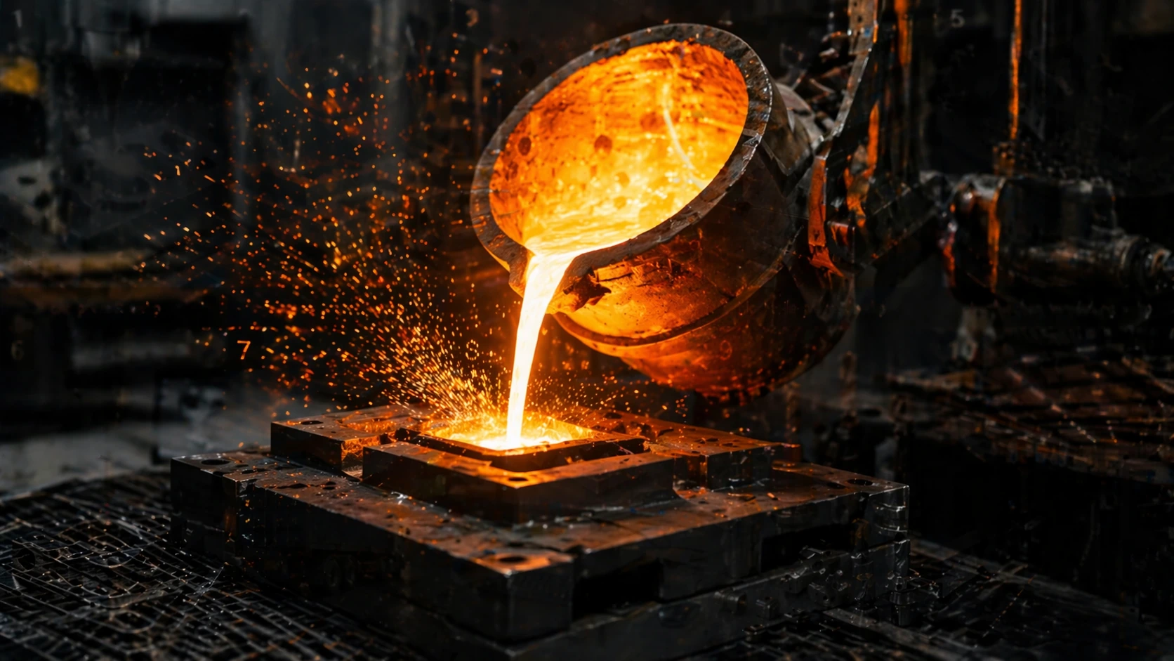 Investment casting production