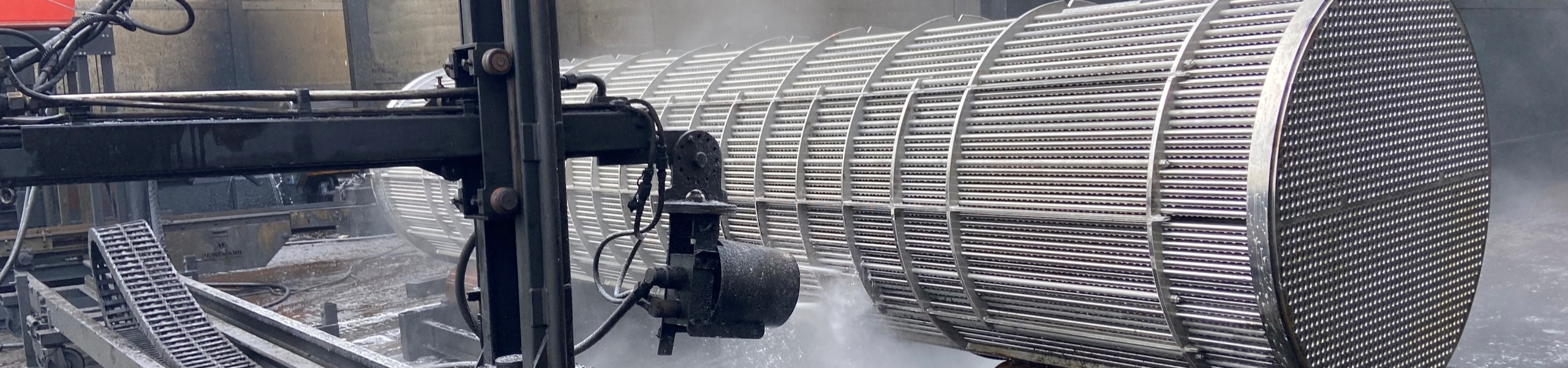 Wärmetauscherservice mit hydraulischen Abziehern