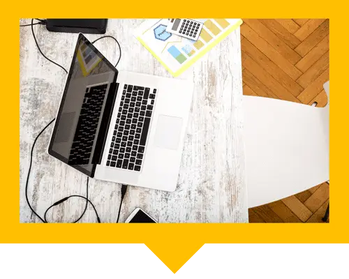 Projektplanung am Laptop