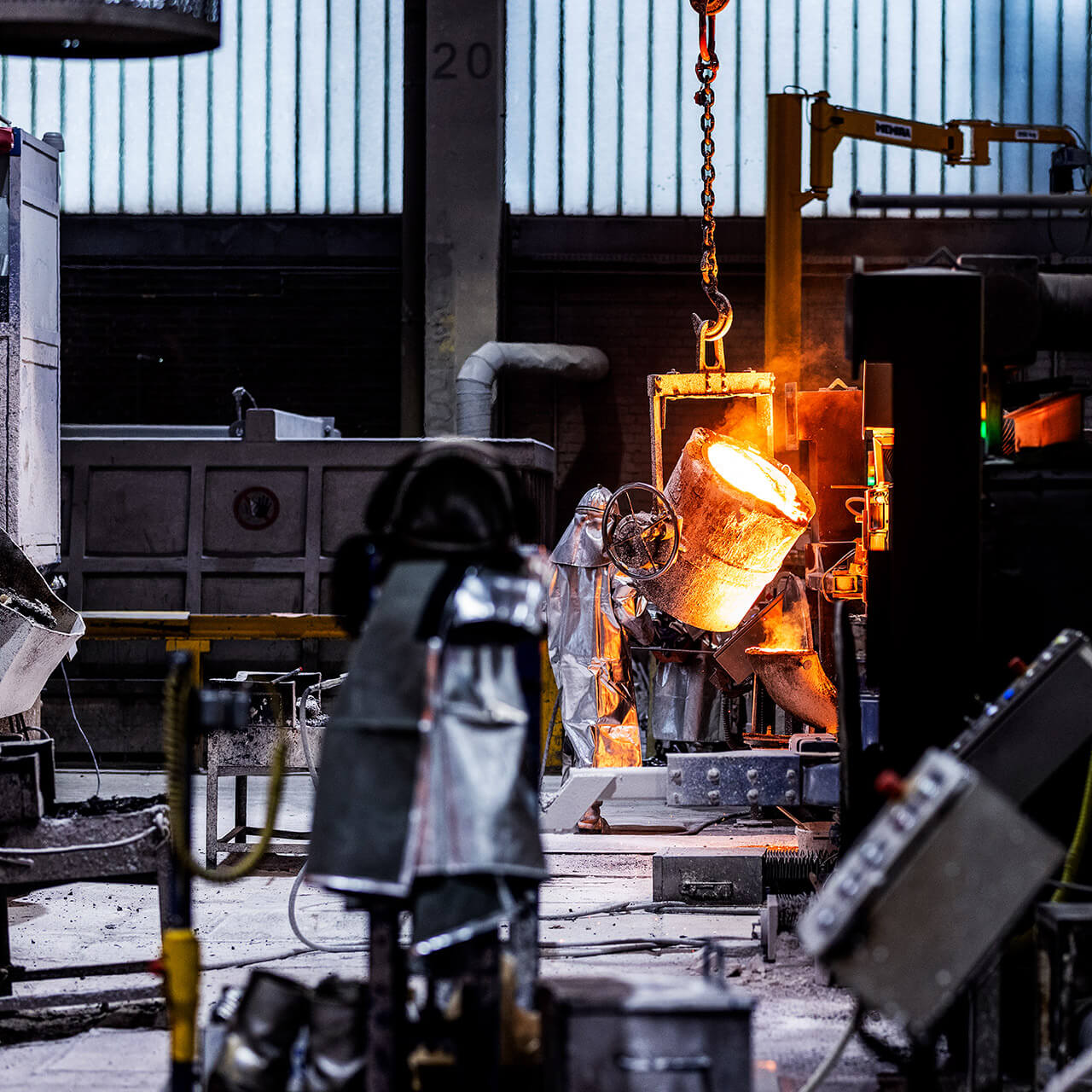 Centrifugal cast parts at the plant