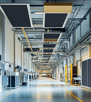 Anwendungsszenario Smart Factory: Panels gegen Industrielärm