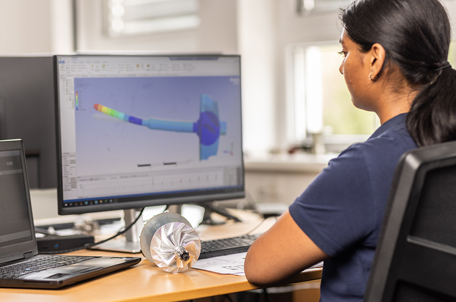 Simulation drehender und statischer Bauteile