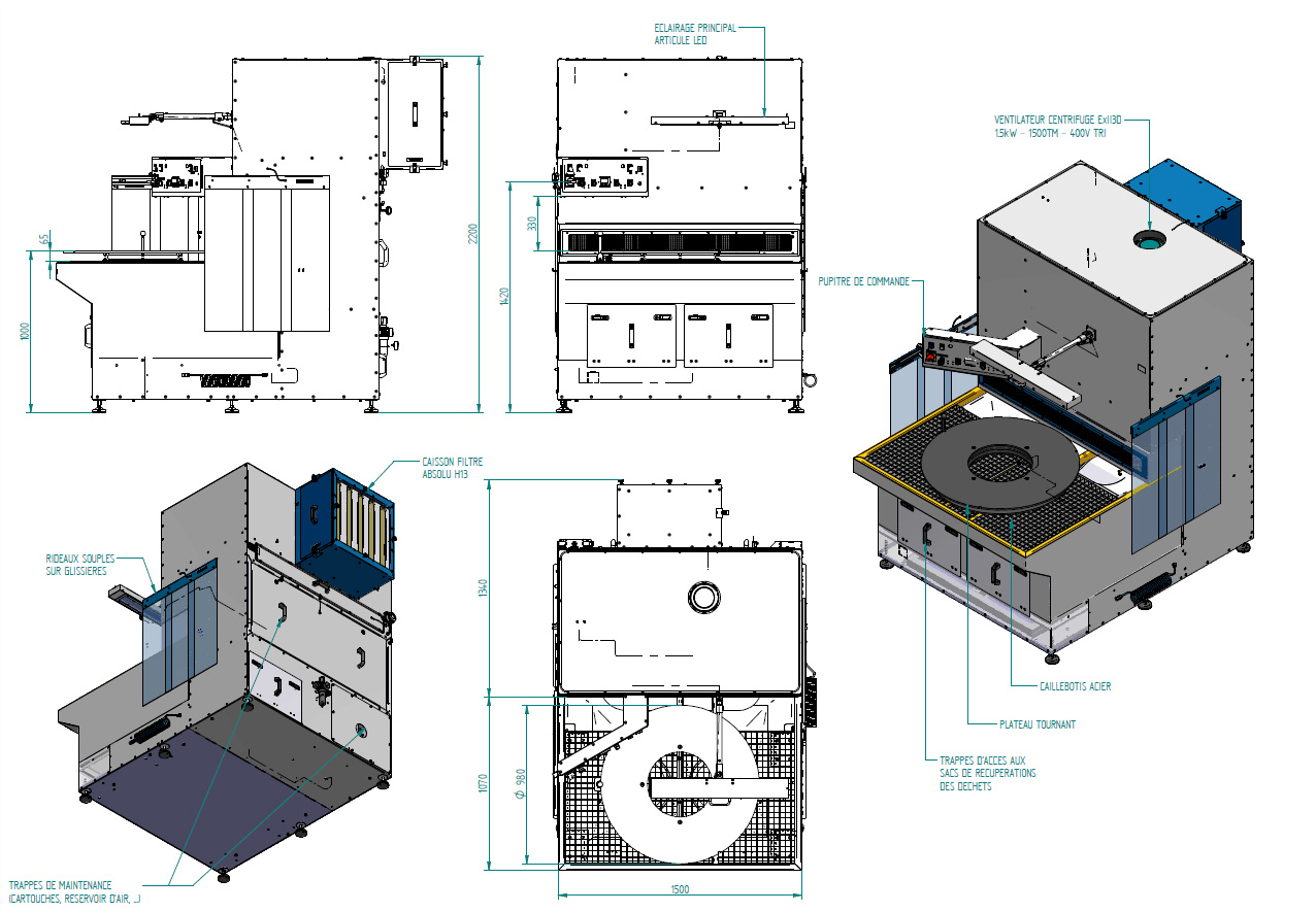 Planungsskizze Heavy-Duty-Tisch