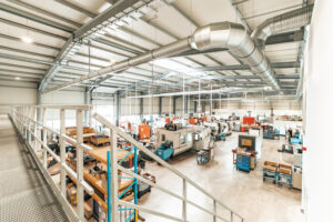 Produktionshalle von innen