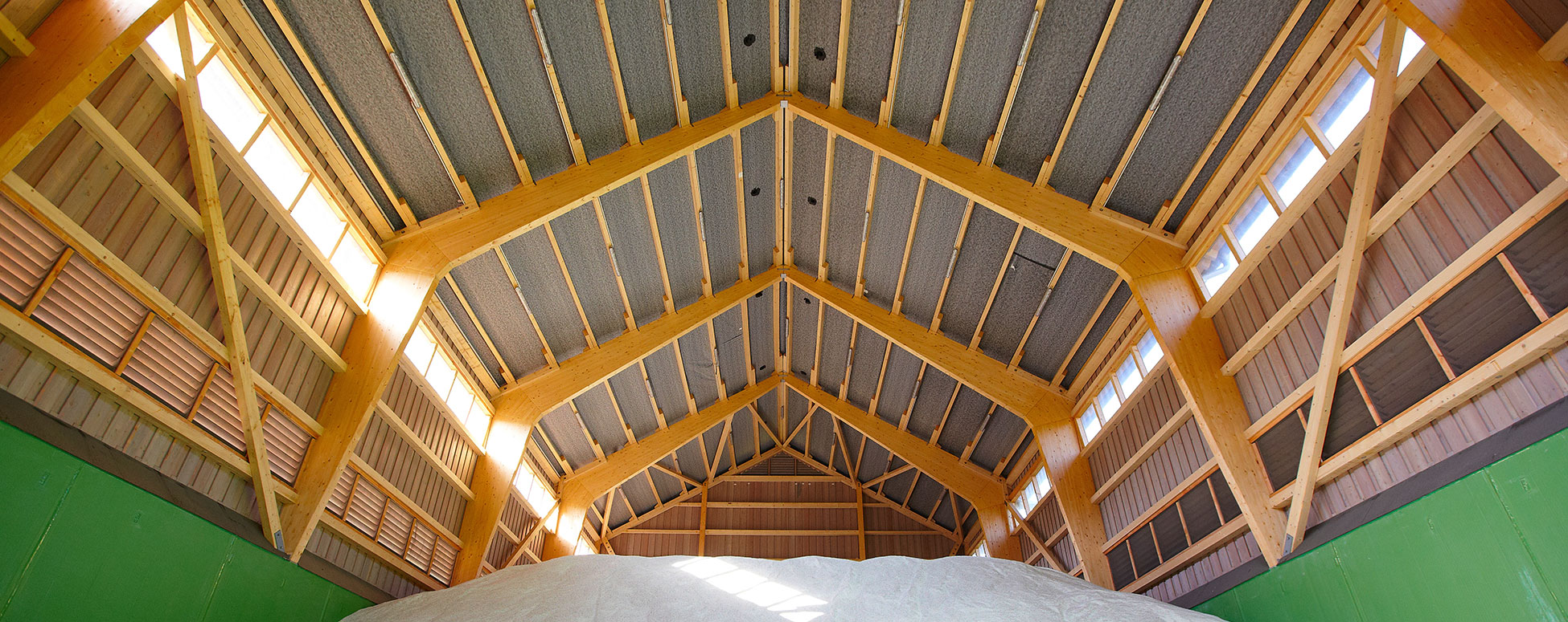 Salt storage hall