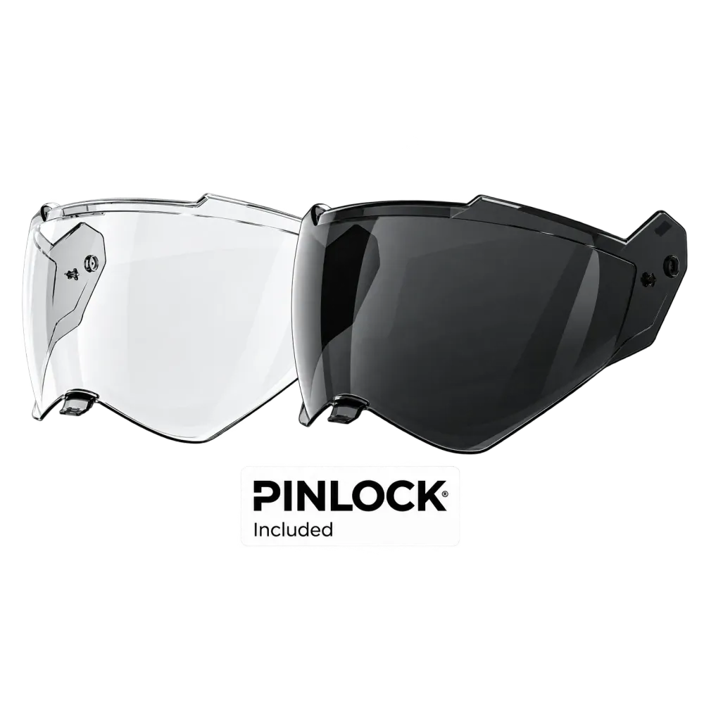 Klar- und Dunkelvisier mit Pinlock