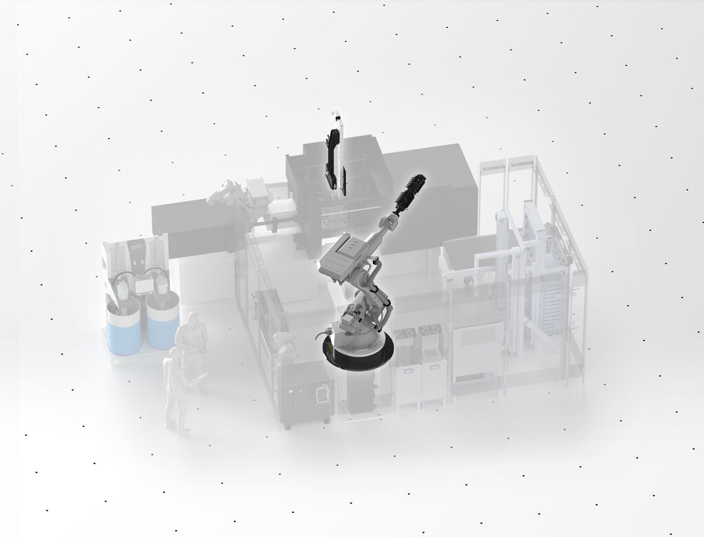 Entnahme und Handling per End of Arm Tooling