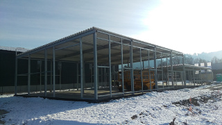 Construction of hall and office building in the Kapfenberg High-Tech-Park