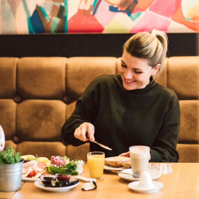 Frühstück im Backstubencafé