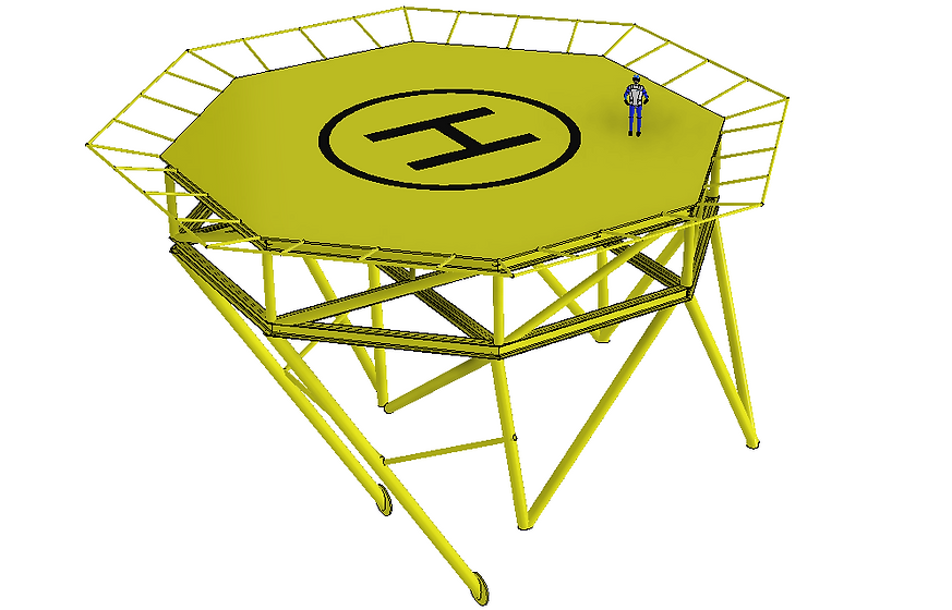 Heliport-Konstruktion