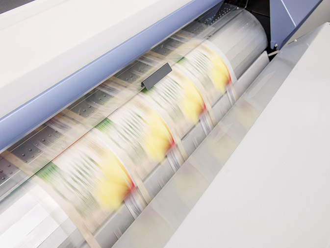 Digital printing on real substrate