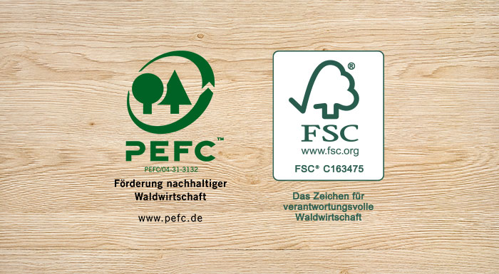 FSC- und PEFC-Zertifizierungen