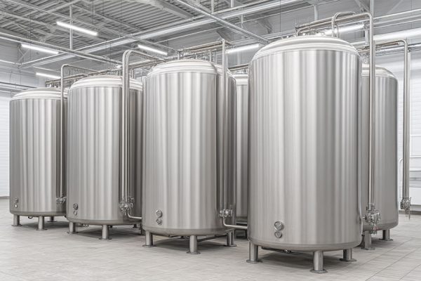 Industrie-Behälter aus Edelstahl & Kupfer