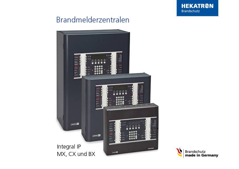 Brandmeldezentralen verschiedener Hersteller