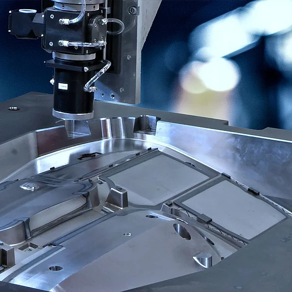 Laser hardening of a metal model
