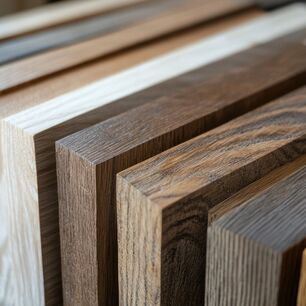 Holz- und MDF-Zuschnitt mit Intarsien