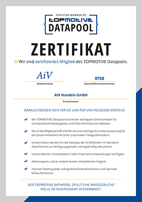 TOPMOTIVE-Zertifikat AiV 0758
