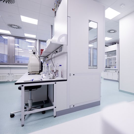 Modern ausgestattetes Labor im Pharma & Life Science Park Jena