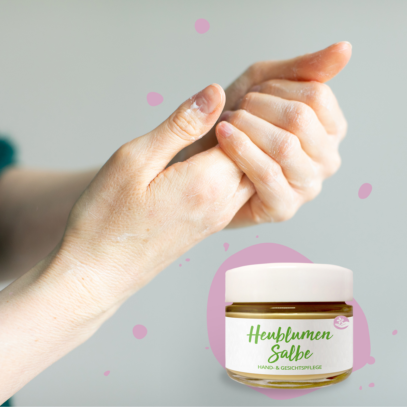 Heublumensalbe zur Hand- und Gesichtspflege