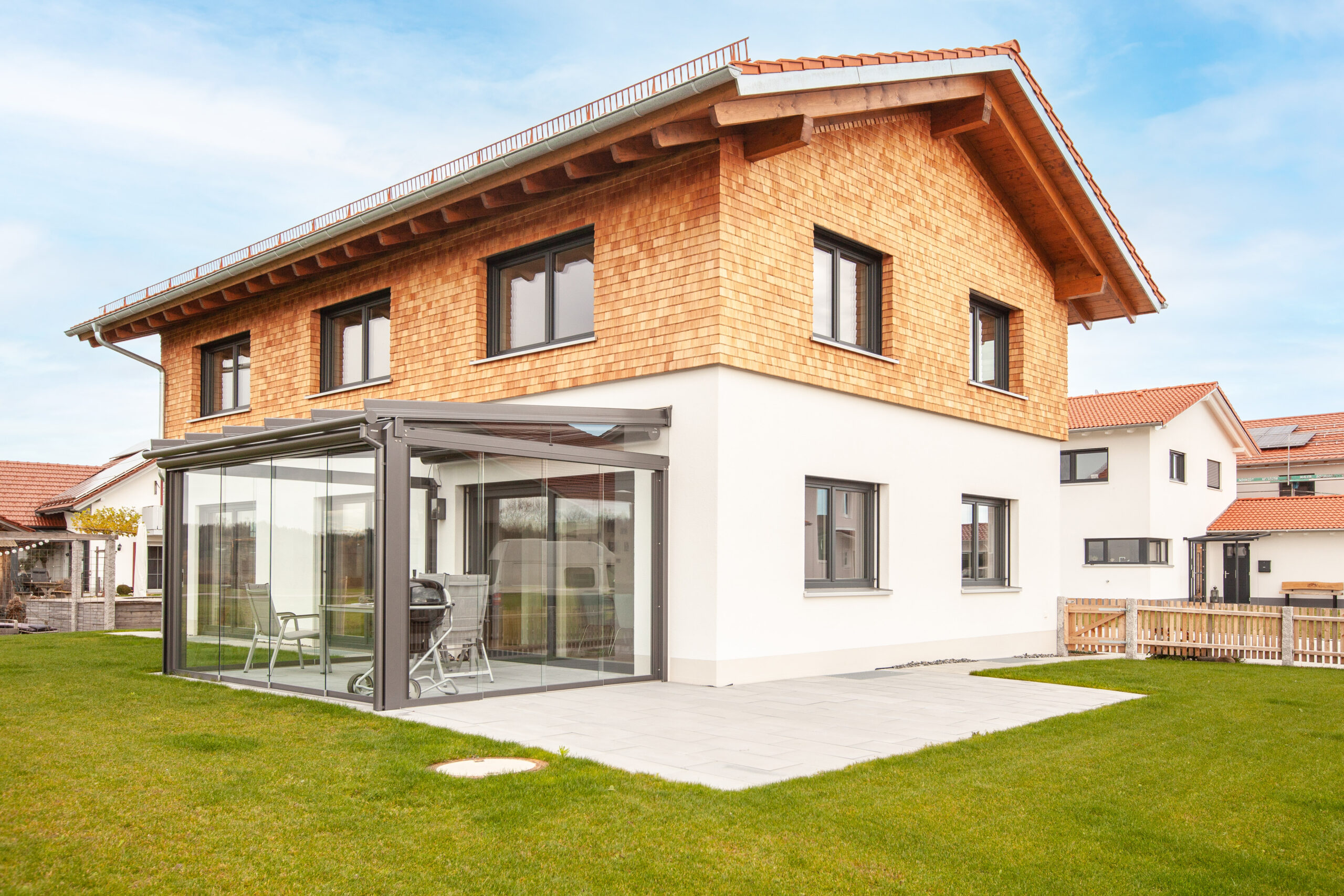 Neubauhaus aus Holz