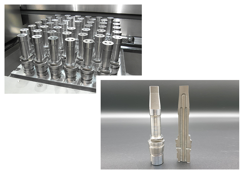 Hybridbau: Sockel zerspant, Aufbau 3D gedruckt