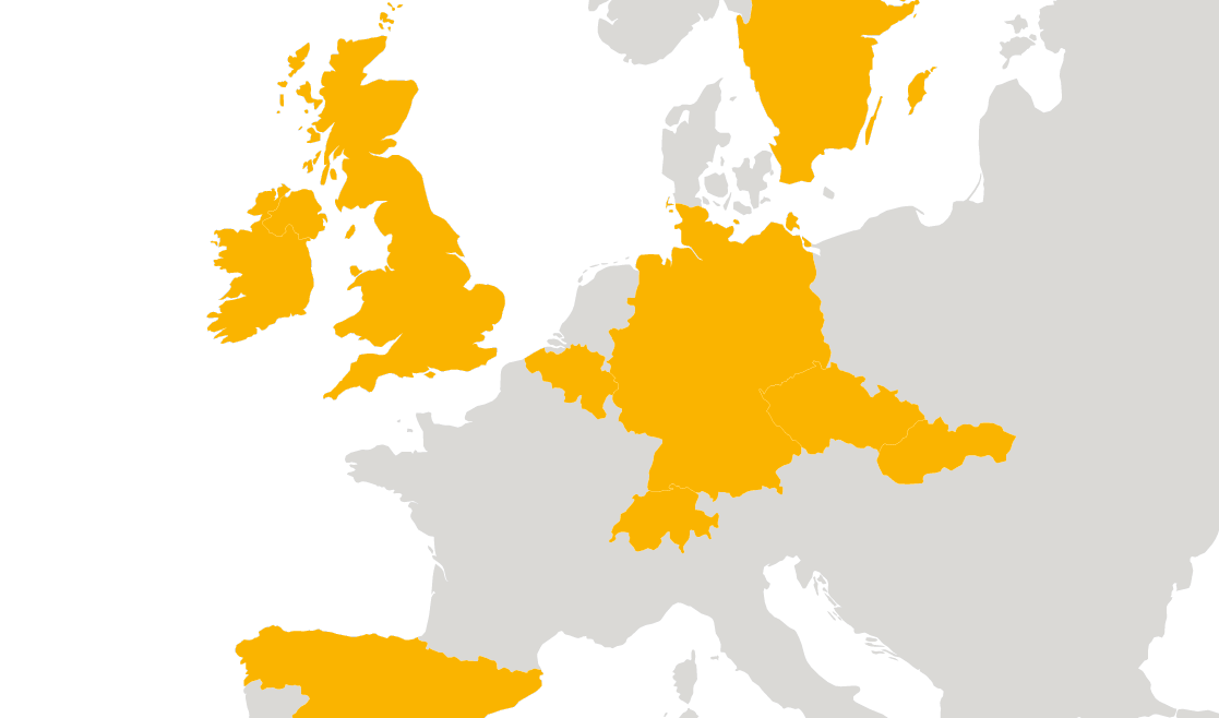 Standorte von 3A Composites Industry Europe