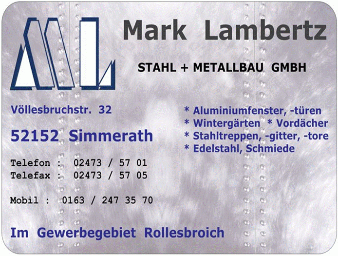 Logo M. Lambertz STAHL + METALLBAU GmbH