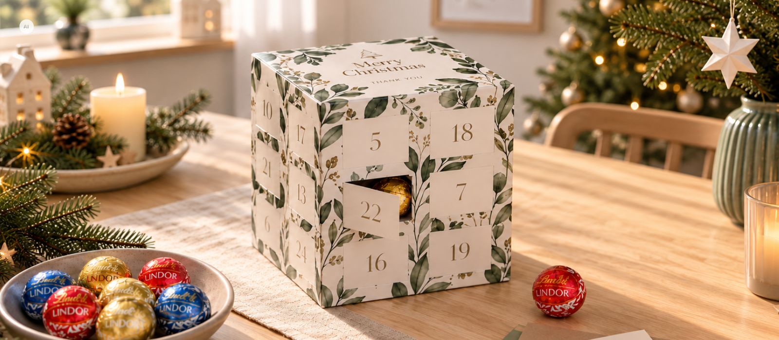 Adventskalender mit Branding