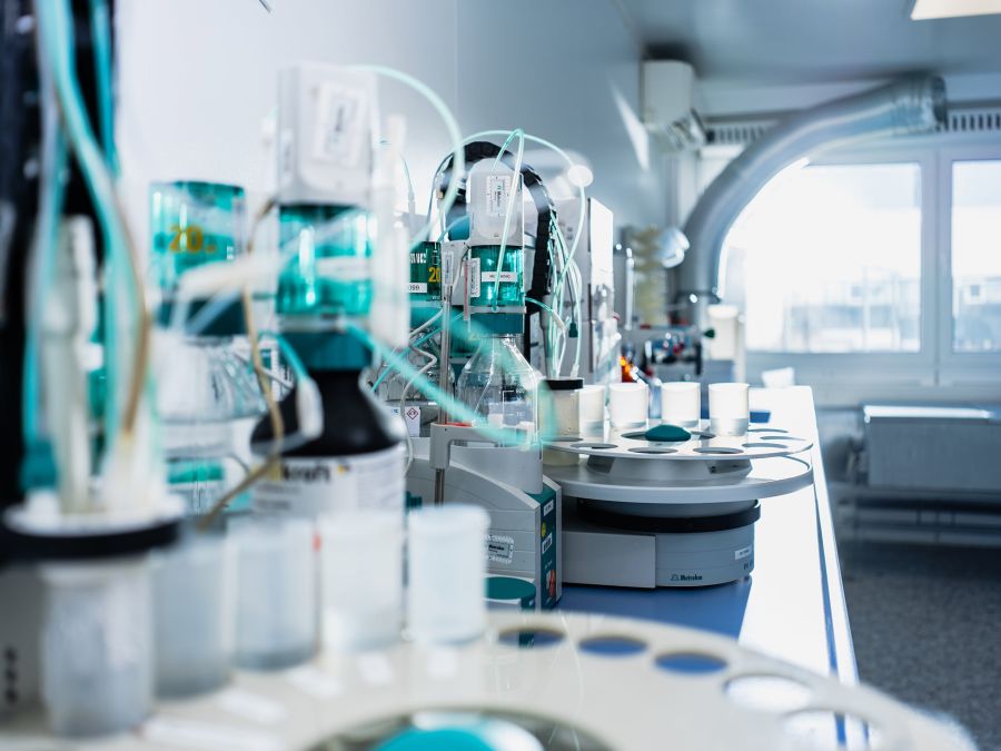 Geprüftes Bauteil im Labor