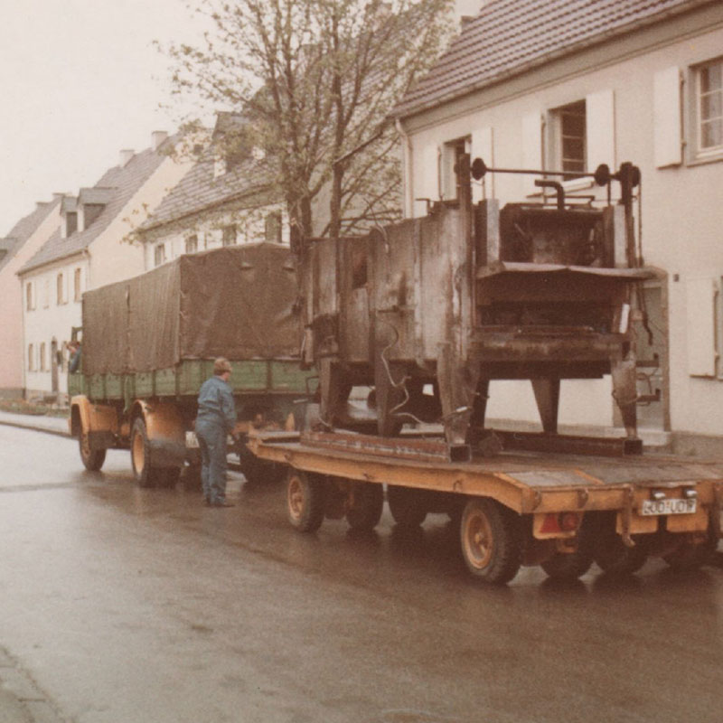 Historische Aufnahme des Betriebs (1971)