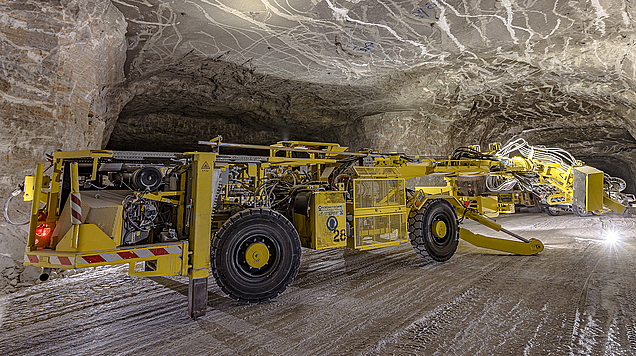 Roof Bolter Underground Vehicle