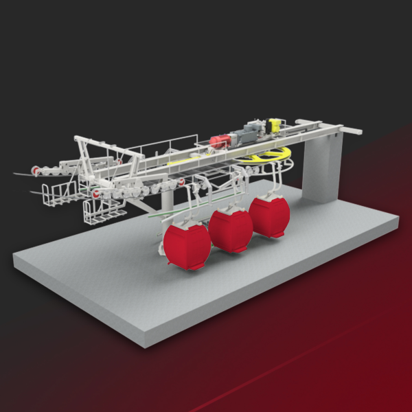Fixklemmen-Seilbahnsystem