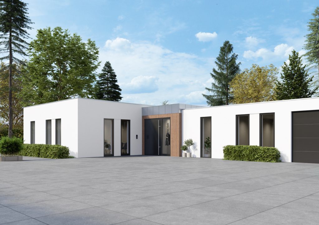 Haustür AD UP 75 barrierefrei