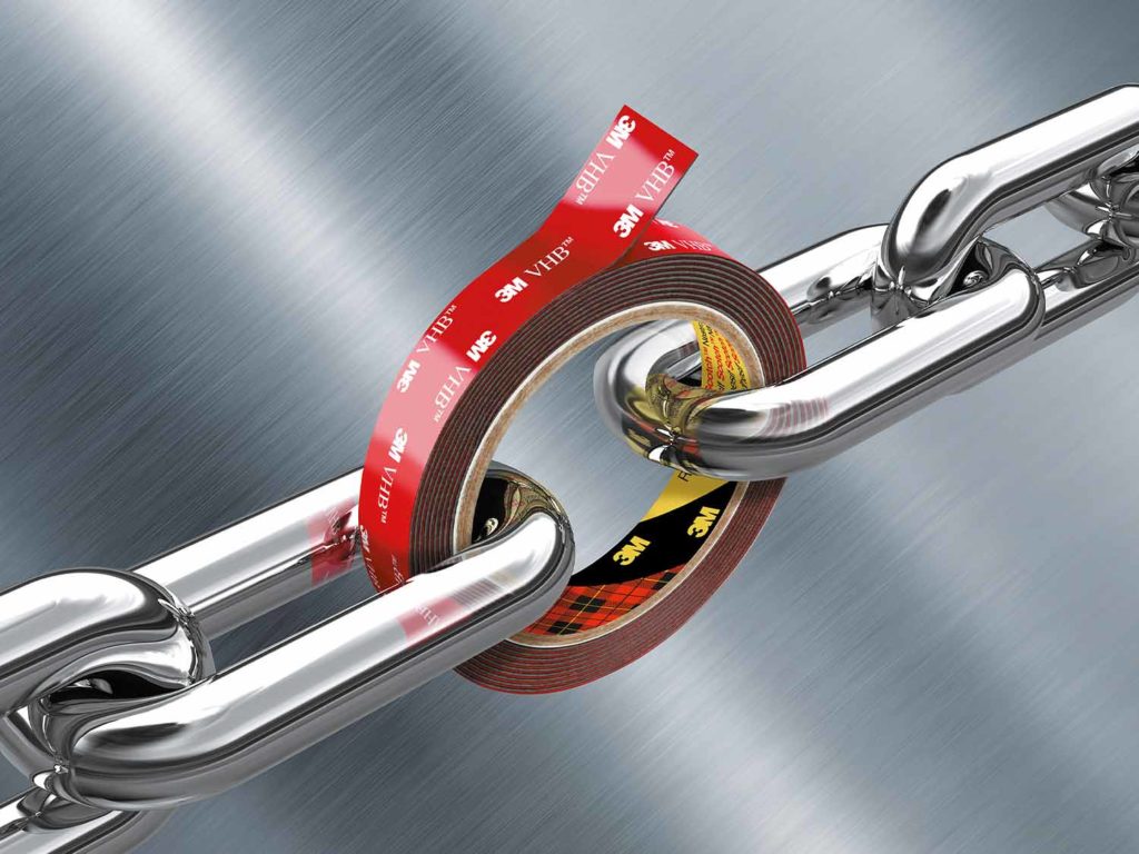 Klebeband für Metallverbindungen