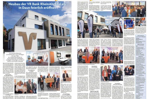 Neubau VR Bank RheinAhrEifel eG, Daun