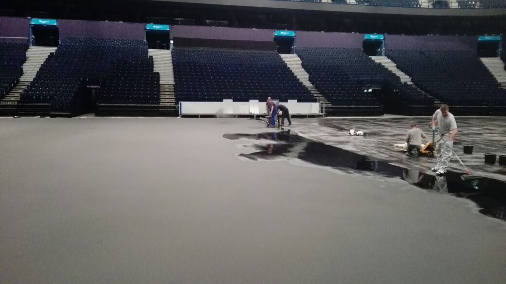 Bodenbeschichtung Arena Hamburg
