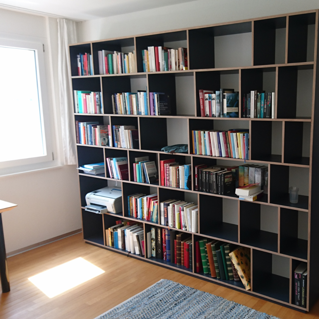Bücherregal aus Sperrholz