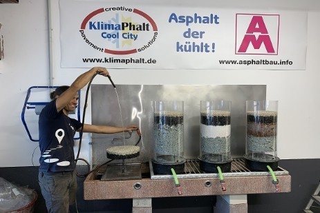 KlimaPhalt Laborversuch