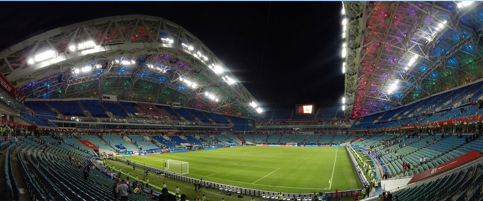 72 x NOVA SIGMA S3 installiert im FISHT-Stadion Sotschi (Russland)