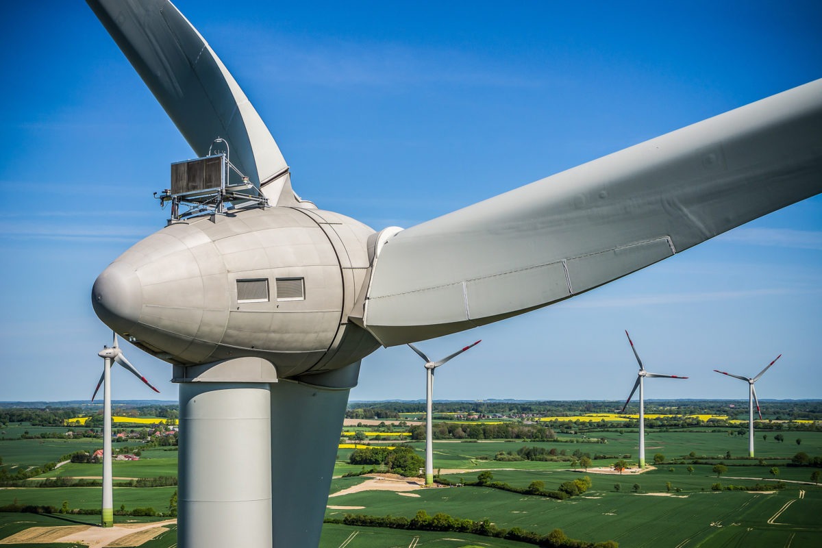 Elektroseilwinde für Rotorblattwechsel
