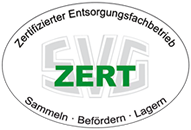Zertifizierter Entsorgungsfachbetrieb nach EfbV § 3-11