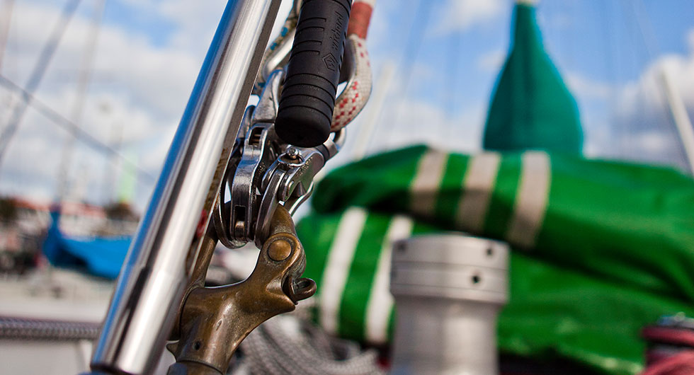 Yachten im Hafen der Böbs-Werft
