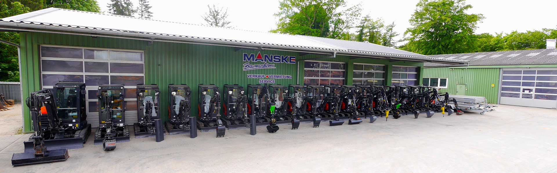 Eurocomach-Bagger im Mietpark