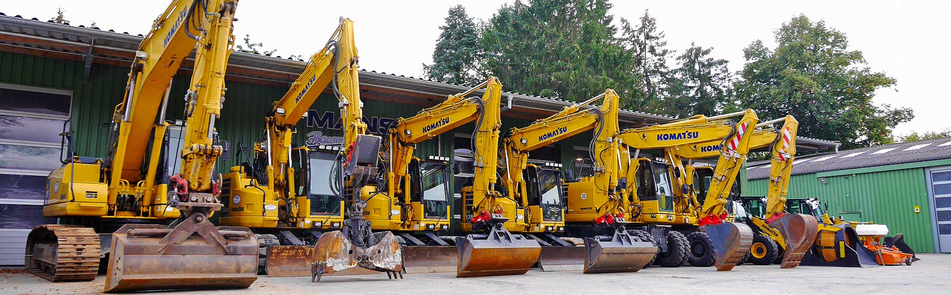 Komatsu-Maschinen bei Manske