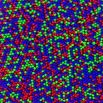 Mit abberior-Farbstoffen gefärbte Nanopartikel