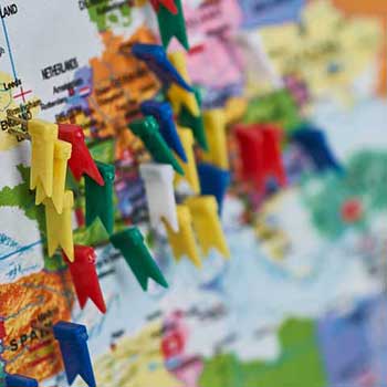 Standorte in Europa, Amerika und Asien