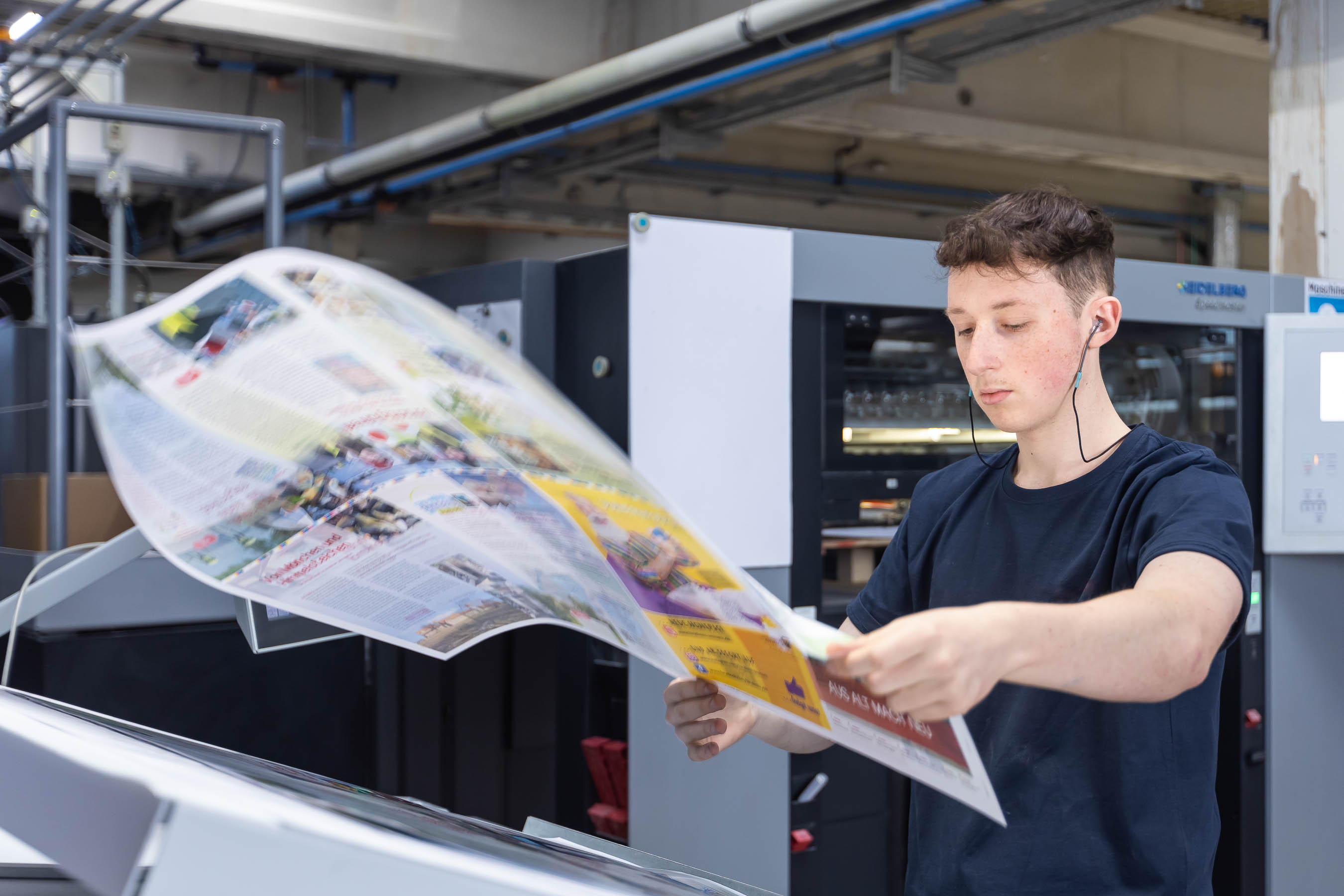 Abstimmpult im Bogenoffsetdruck